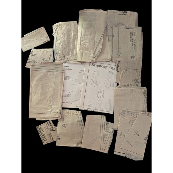 Vintage Pattern Misses Dress  Tunic Alternate Sleeves Sz P12-16 Simplicity 8552 - Picture 4 of 4